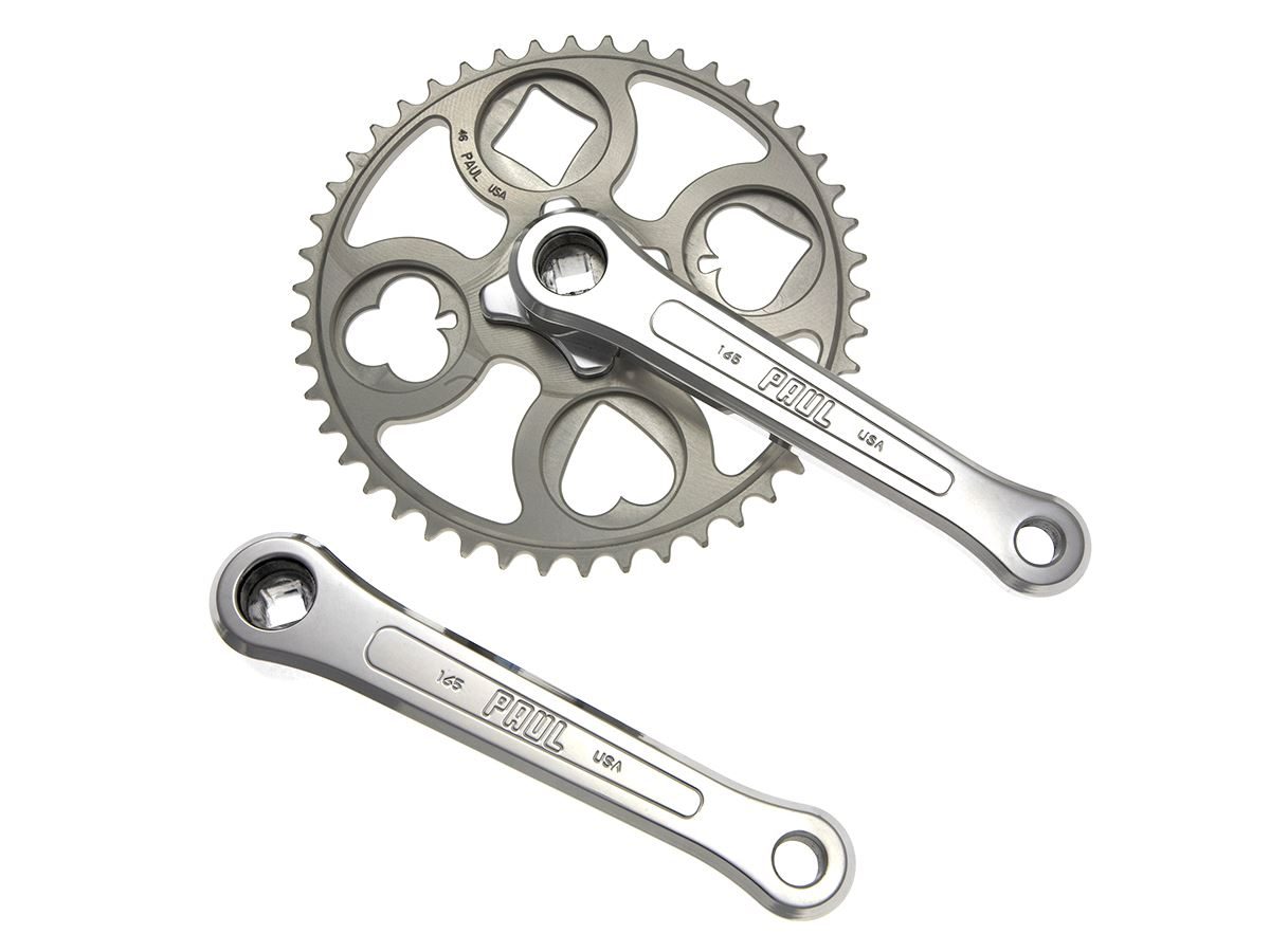 PAUL COMPONENTS ROYAL FLUSH CRANKSET SILVER - Velo Culture