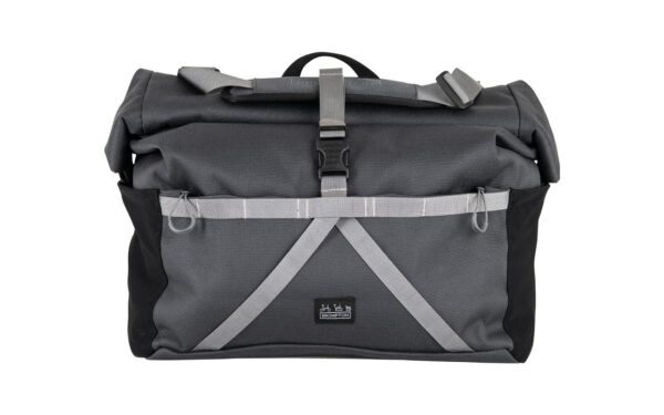 Brompton Borough Roll Top Bag L + Frame Dark Grey